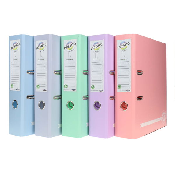Premto Pastel A4 PP Lever Arch File