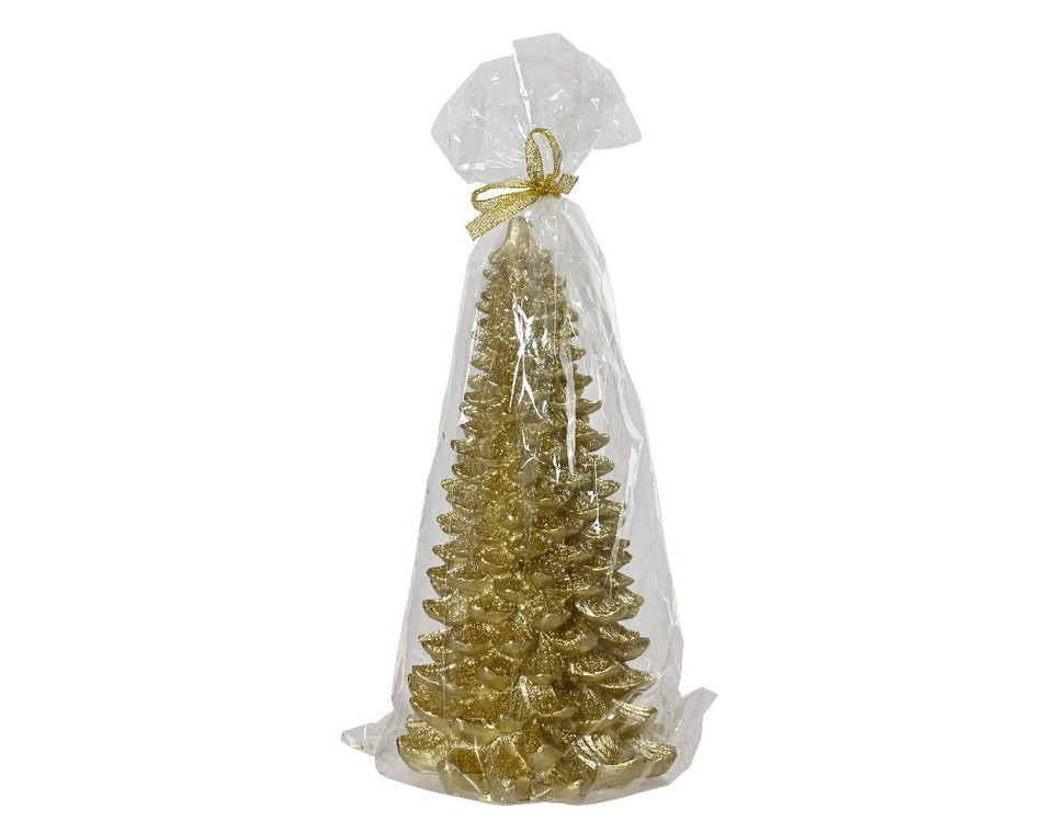 Tree Candle in Light Gold