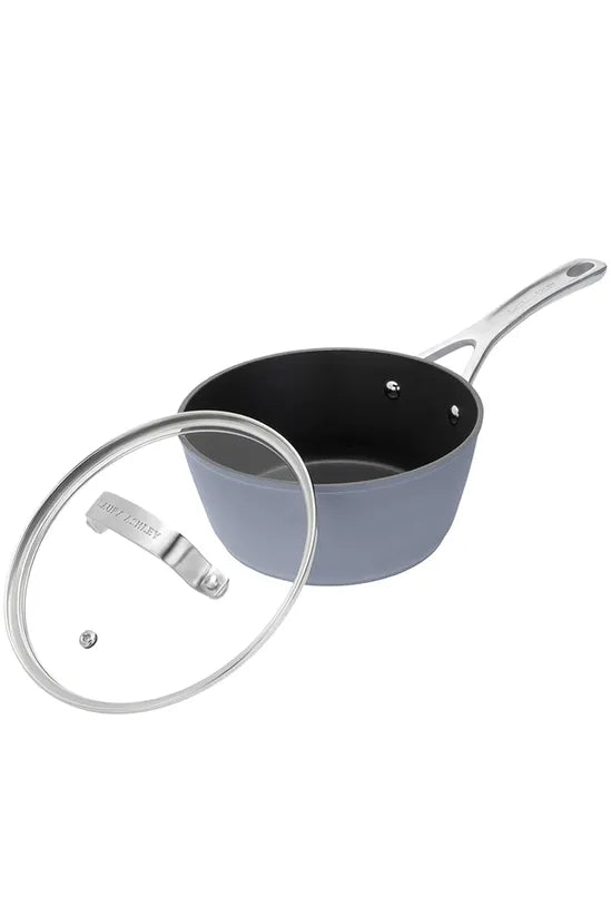 Laura Ashley 8"/20cm Saucepan with Glass Lid Dark Slate