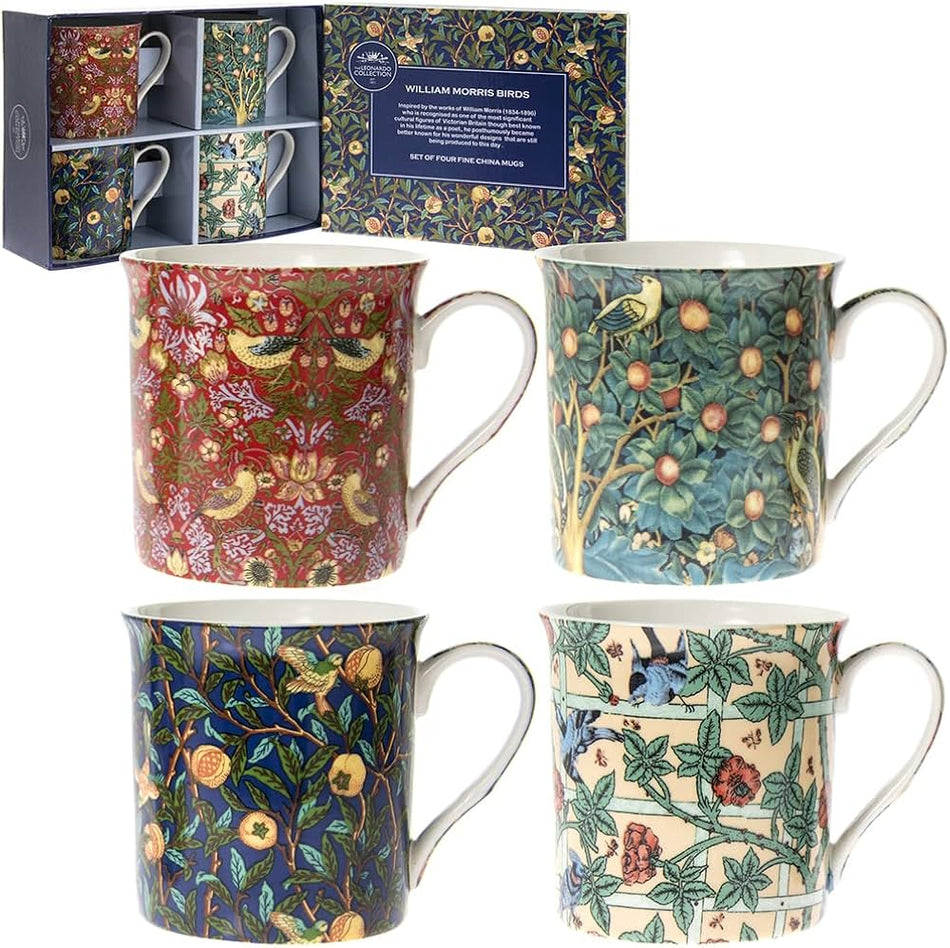 L&P William Morris Mugs Set 4