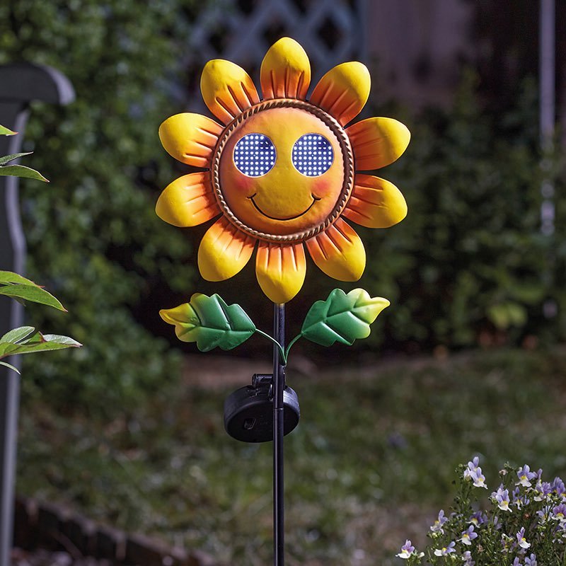 Smilin Sunflower Stake Light