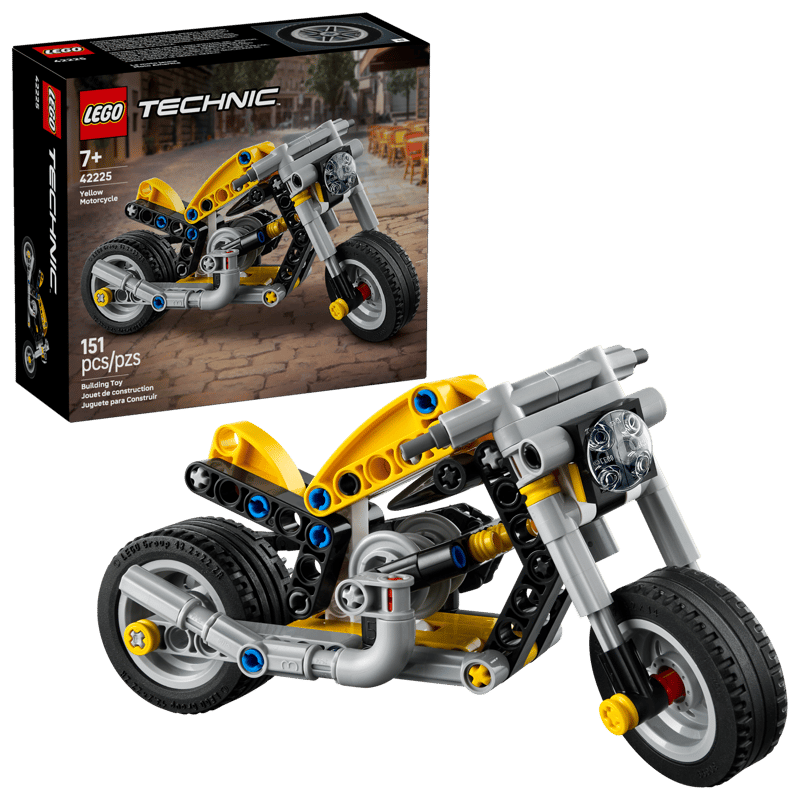 Lego Yellow Motorcycle