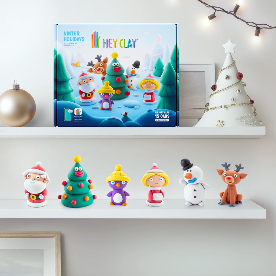 Hey Clay Winter Holidays 15 Can Set