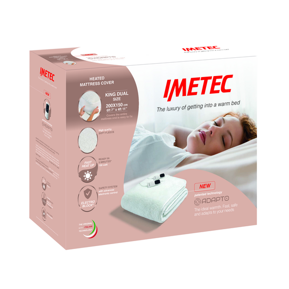 Imetec Adapto Dual Control King Mattress Cover