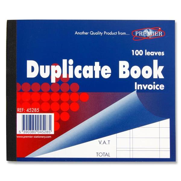 Premier 4''X5'' Invoice Duplicate Book