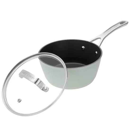 Laura Ashley 7"/18cm Saucepan with Glass Lid Sage