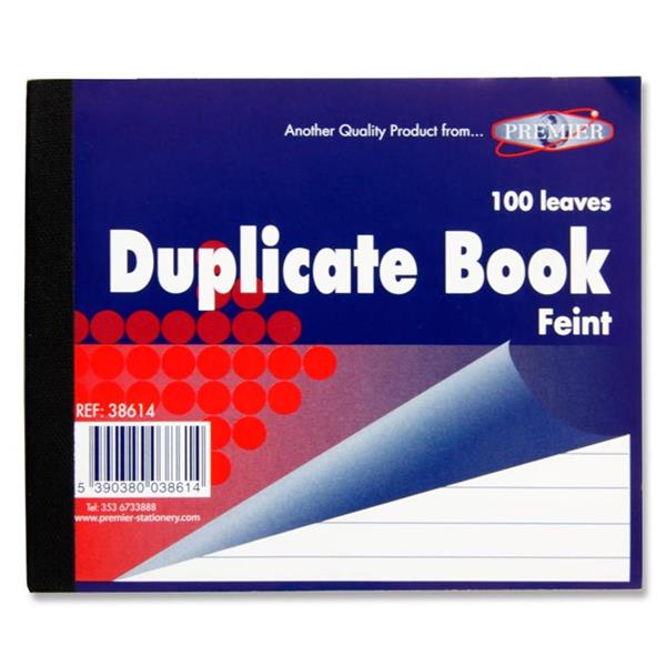 Premier 1/2 Size Feint Duplicate Book