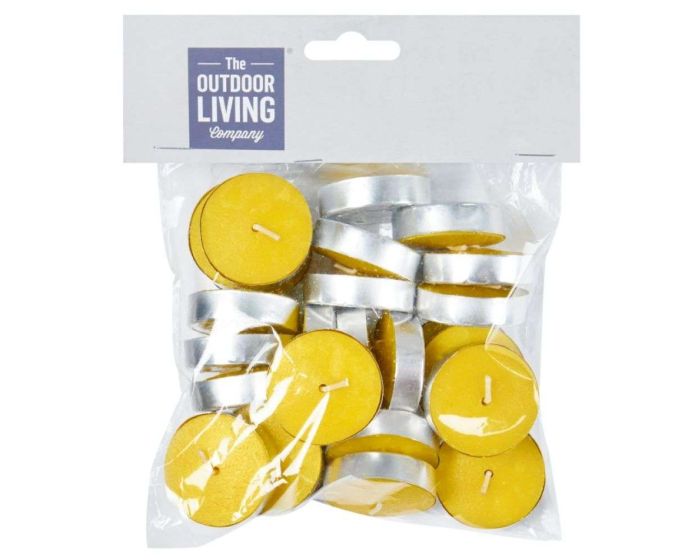 Citronella Wax Tea Light 25pc 4cm