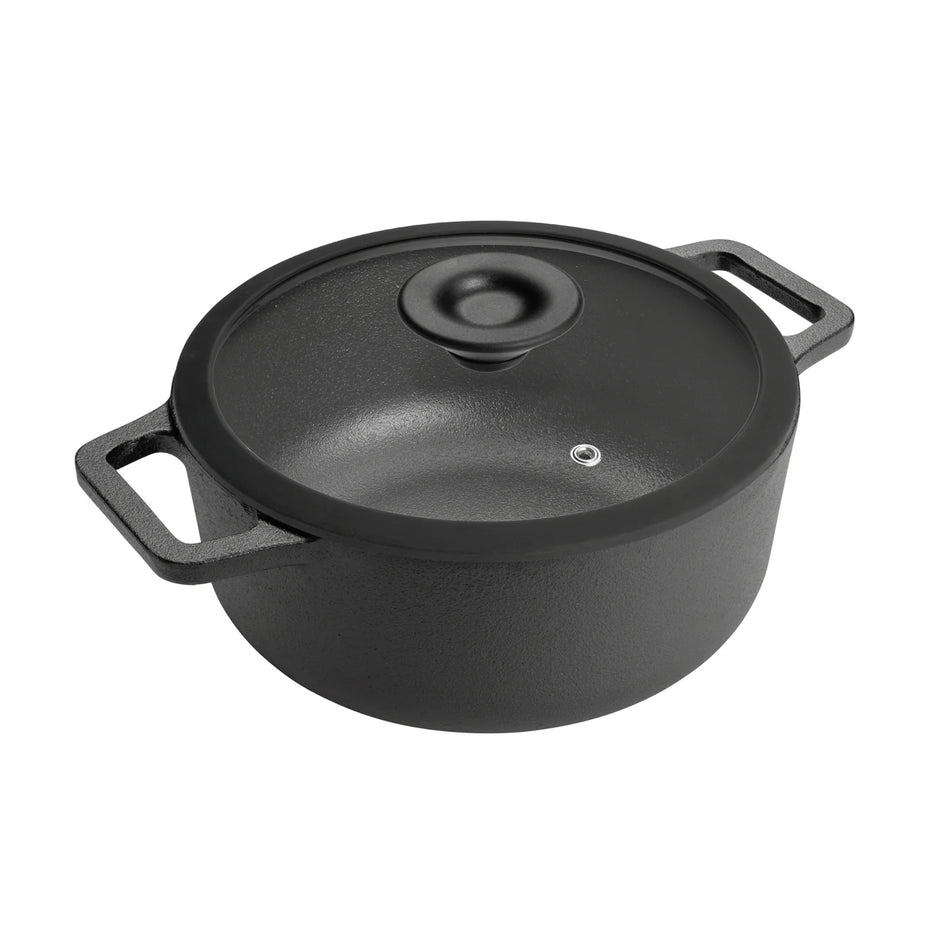 Prestige Cast iron Casserole with Glass Lid 24cm/4.6L