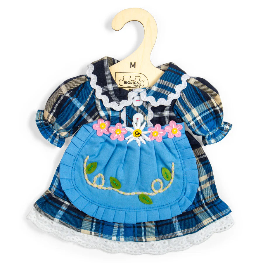 Checkered Blue Dress Medium