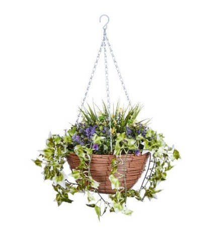 Lilac Bloom Regal Hanging Basket