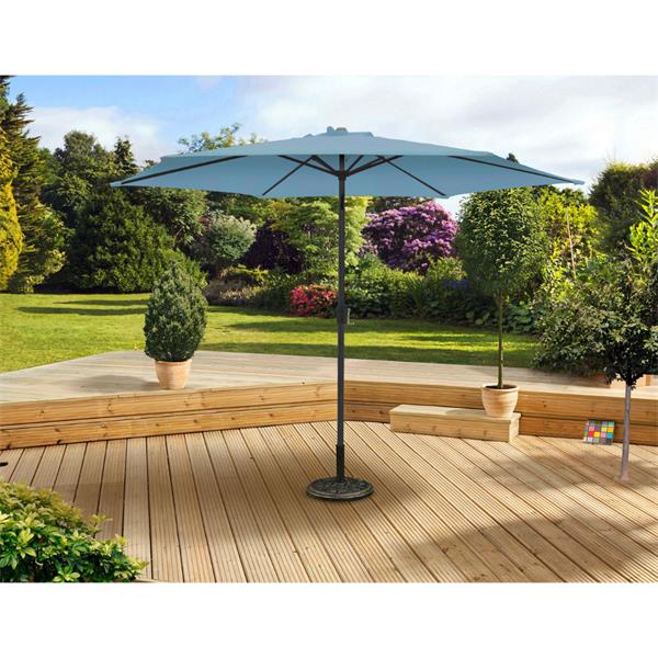 Parasol Aluminium 3M Crank And Tilt Blue