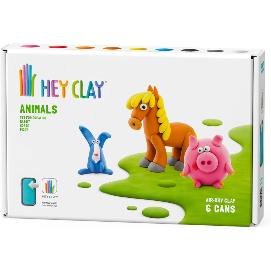 Hey Clay Animals 6 Can Set
