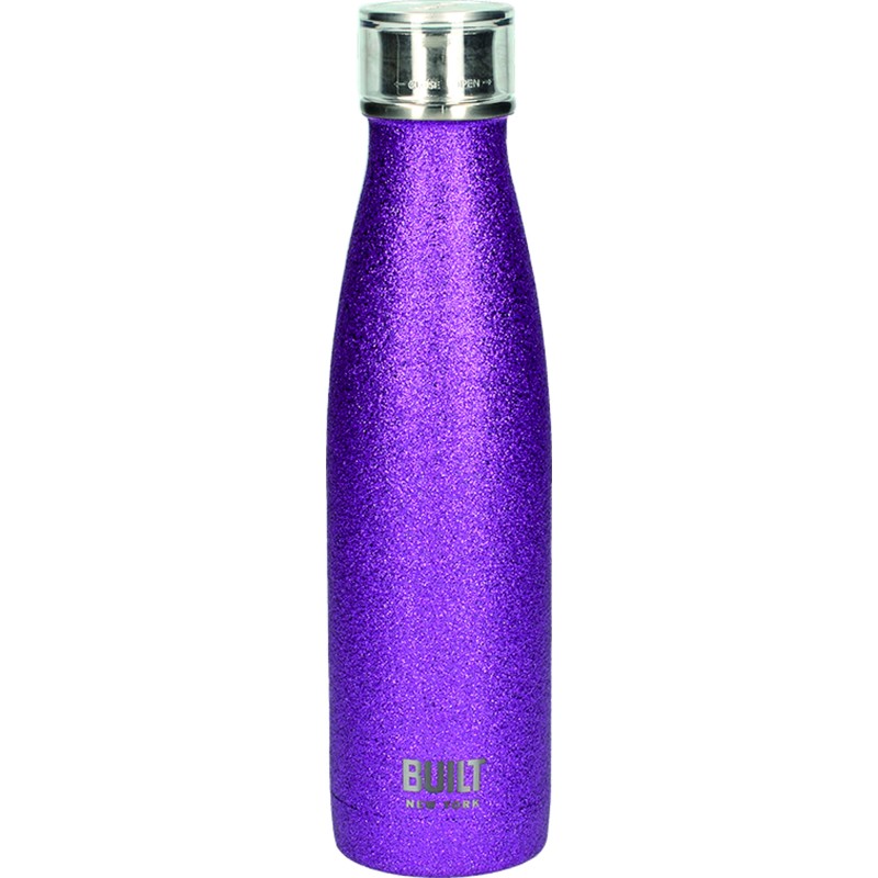 Built 500ml Double Walled SS Water Bottle Glitter