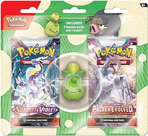 Pokémon TCG: Back to School Eraser Blister (2023) - Smoliv/Lechonk