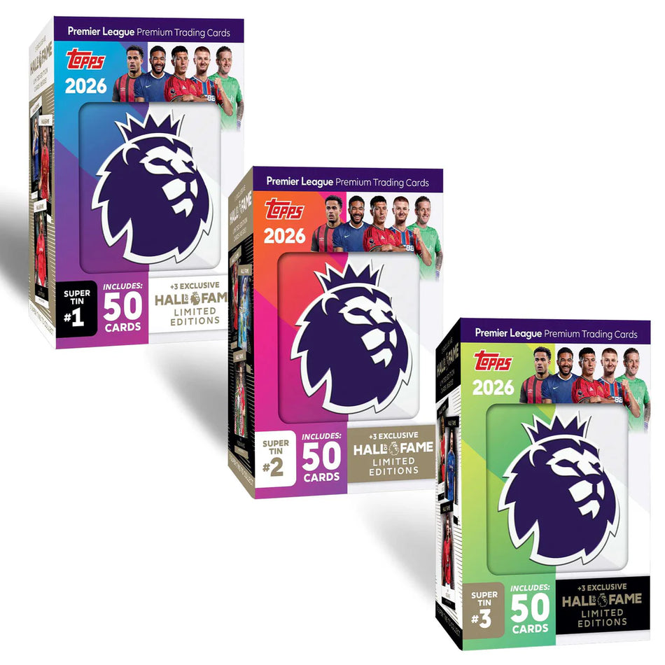 Topps Premier League 2025/26 Super Tin Hall of Fame Series