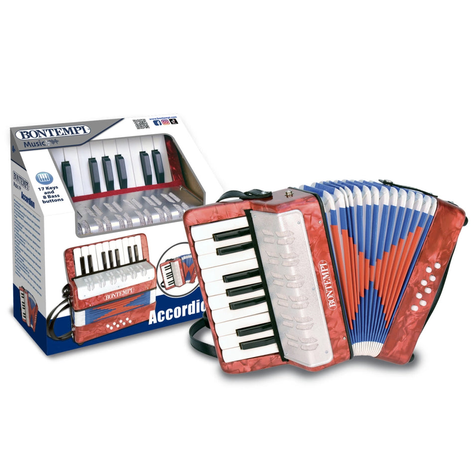 Bontempi Wooden Accordion 17 Keys