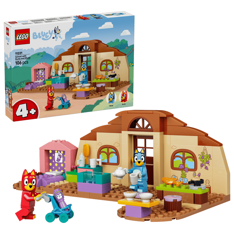 Lego School with Rusty & Bluey