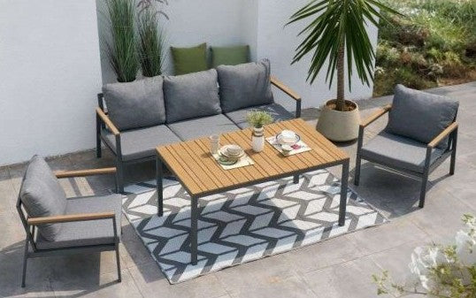 Vila Dining Set with Sofa and 2 Chairs