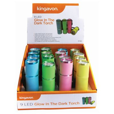 9 LED Glow in the Dark Torch