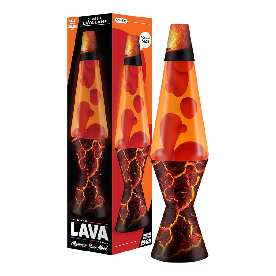 LAVA Lamp Volcanic Crags - 14.5 Inch Red