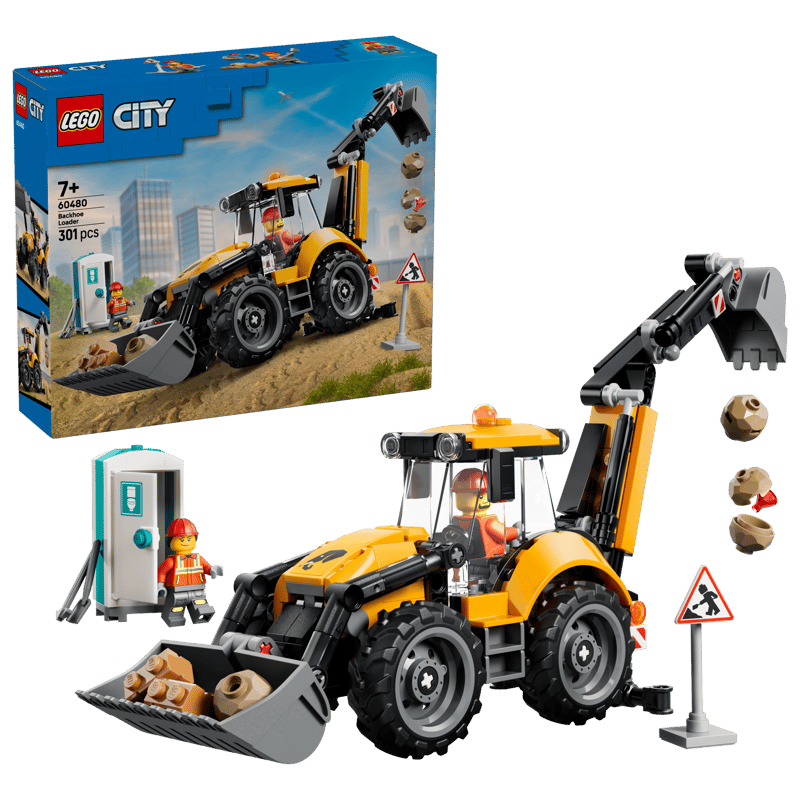 Lego Yellow Backhoe Loader