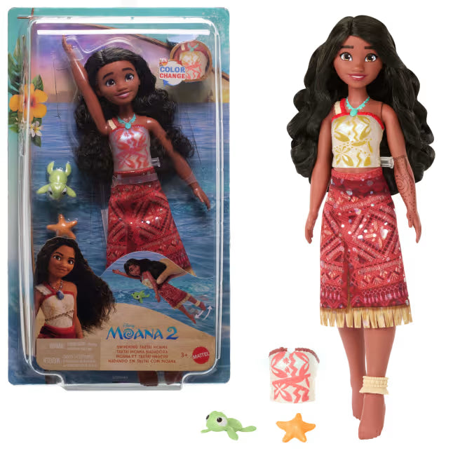 Disney Moana 2 Swimming Tautai Moana Doll