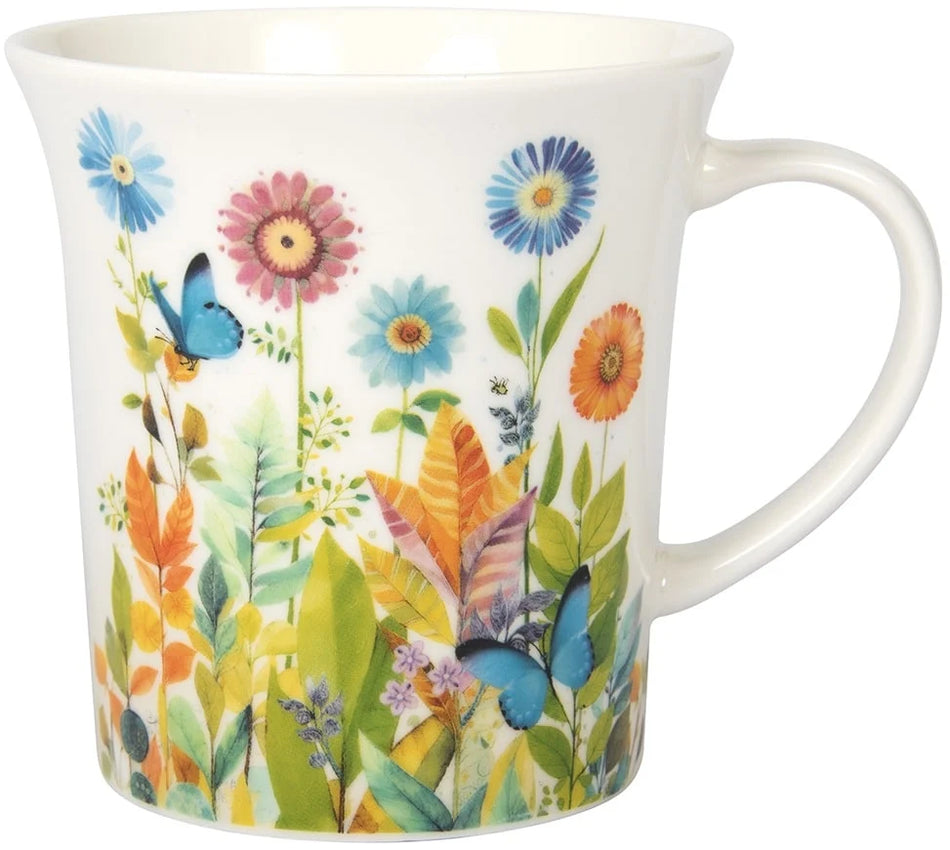 L&P Portfolio Butterfly Flowers Mug