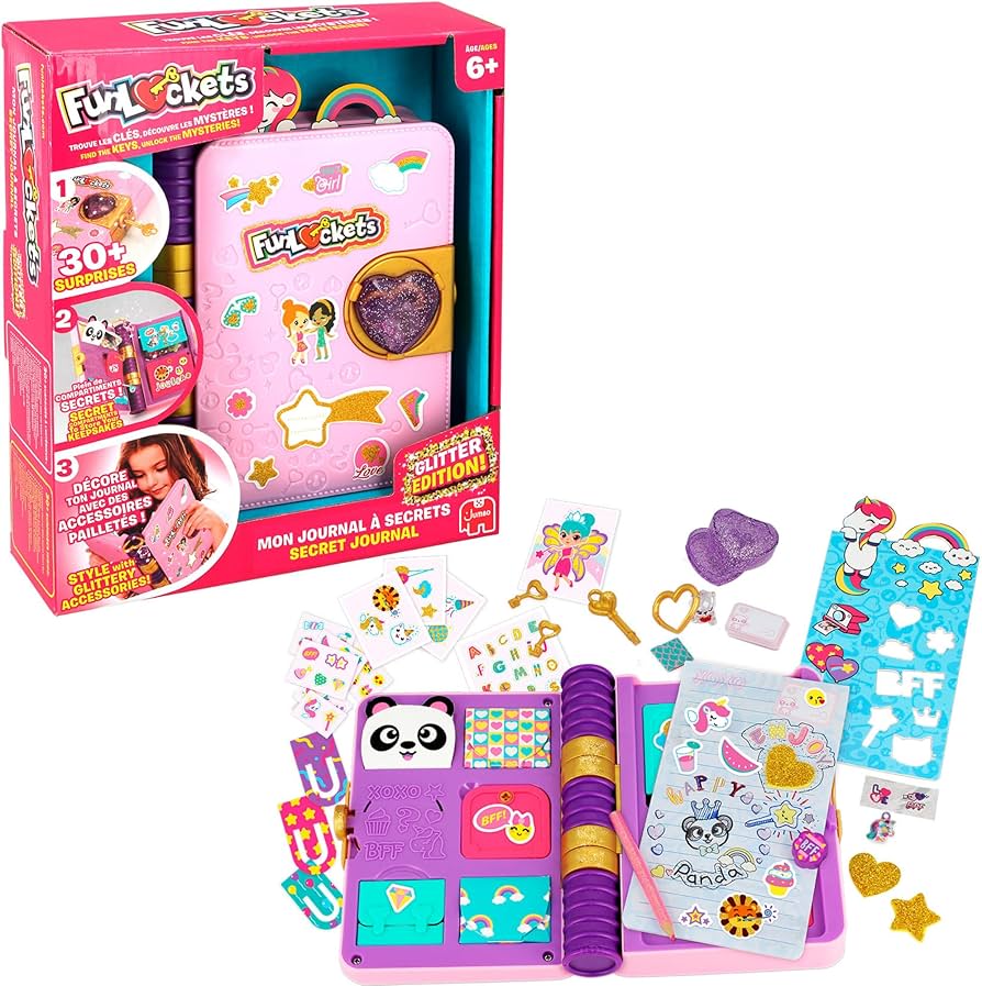 Fun Lockets Secret Journal Glitter Edition