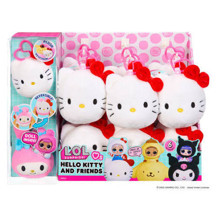 L.O.L. Surprise Loves Reversible Plush Surprise Hello Kitty