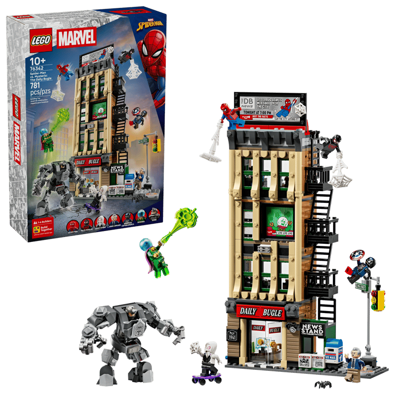 Lego Spiderman vs Mysterio The Daily Bugle