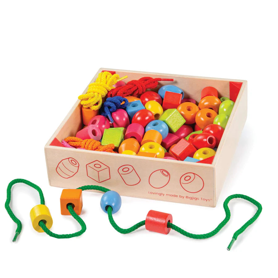 BigJigs Crate of Lacing Beads