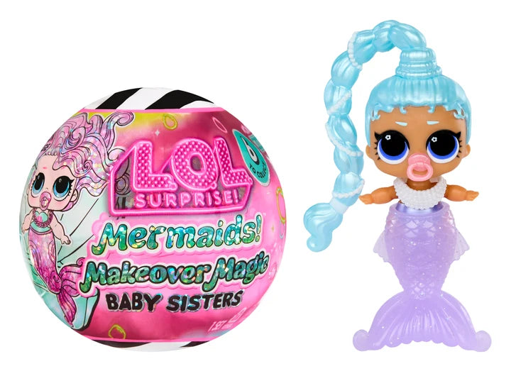 LOL Surprise Mermaids! Makeover Magic Baby Sisters with Color-Change Mermaid Tails