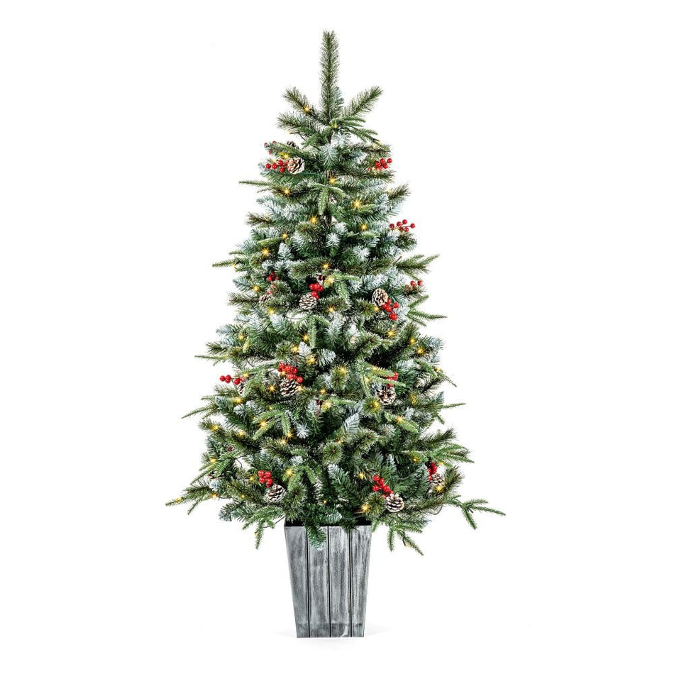 New Jersey Spruce Pre Lit Colour Switch Christmas Tree 5ft / 150cm