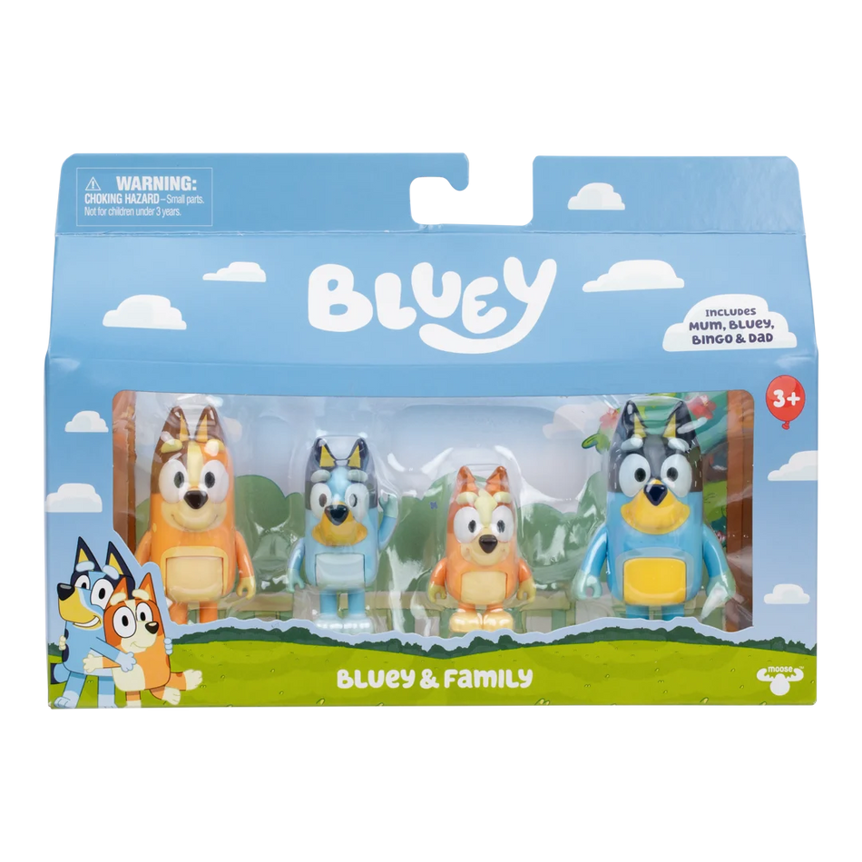 Bluey S13 4 Pack Figure Assorted