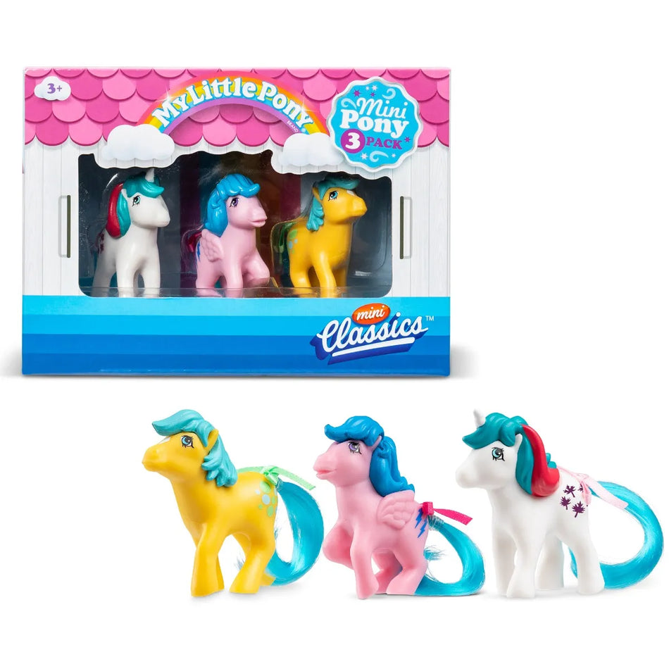 My Little Pony 3-Pack Collectible Figures (Bubbles, Firefly, Gusty)