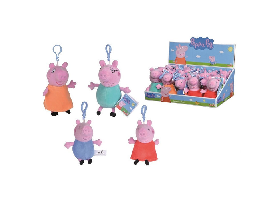 Peppa Pig Plush Beltclips Assorted