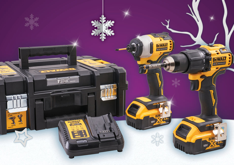 Dewalt 18V Combi & Impact Drill Twin Pack