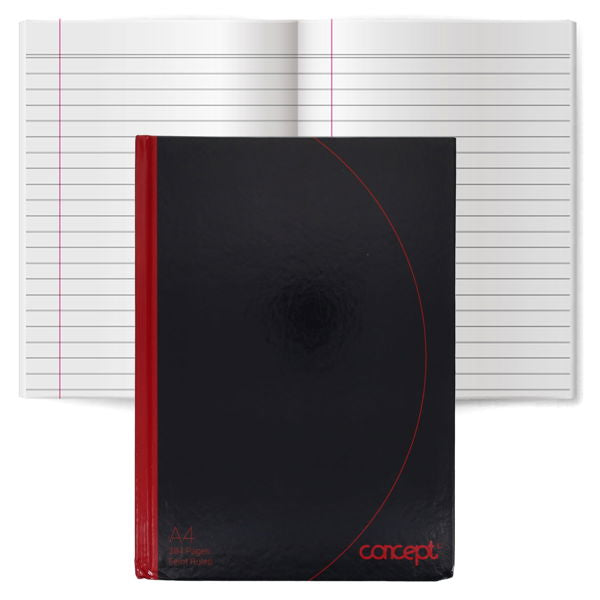 Concept A4 384pg Hardback Notebook