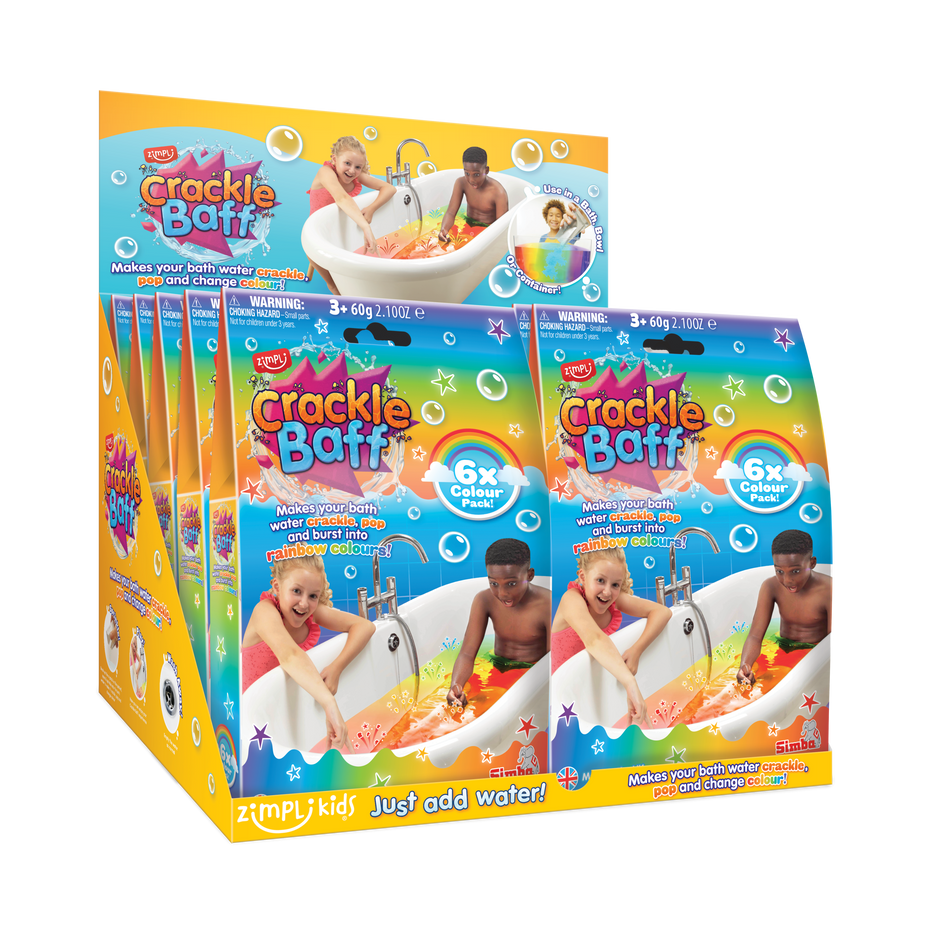 Crackle Baff Rainbow 6 Pack