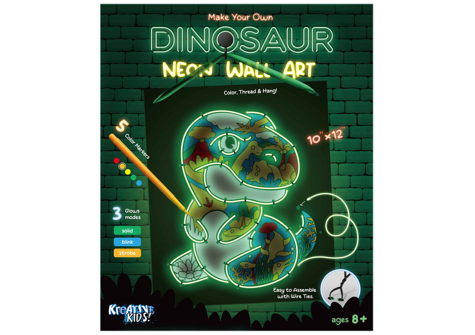 Kreative Kids Dinosaur Neon Wall Art
