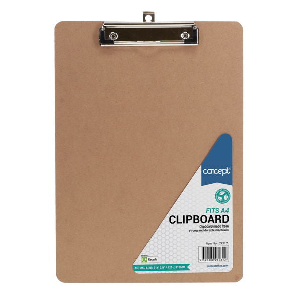 Concept 9''X12.5'' Wooden Clipboard