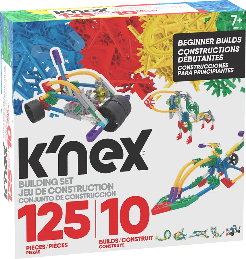 K'nex Classics 125 Piece 10 Model Beginners Building Set