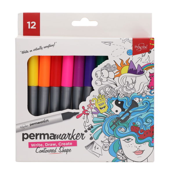 ProScribe Pkt.12 Permanent Permamarkie Markers