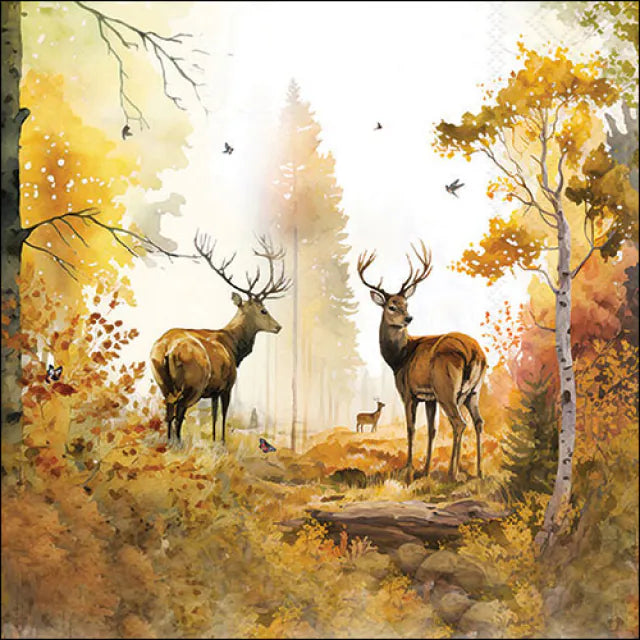 Autumn Forest Napkin 20 Pack 33x33cm