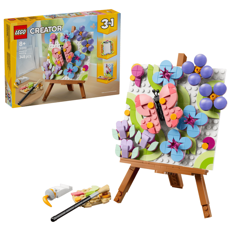 Lego Floral Art Decor Painting