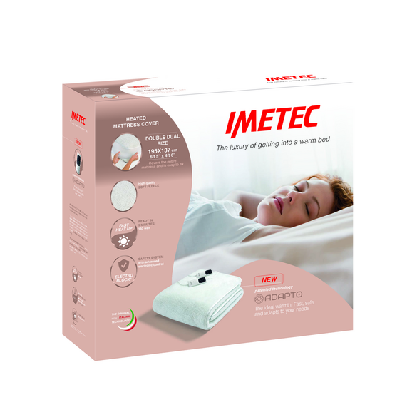 Imetec Adapto Dual Control Double Mattress Cover