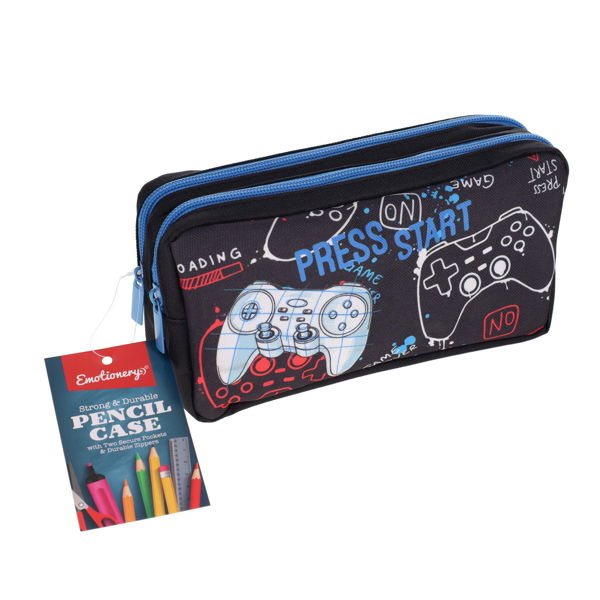 Emotionery 2 Pocket Pencil Case - Gaming