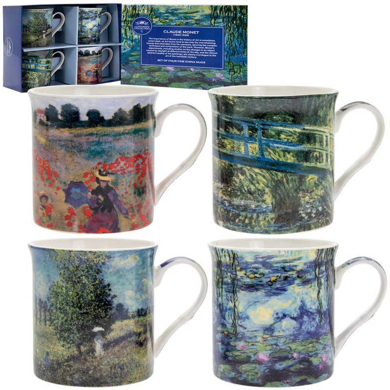 L&P Claude Monet Mugs Set 4