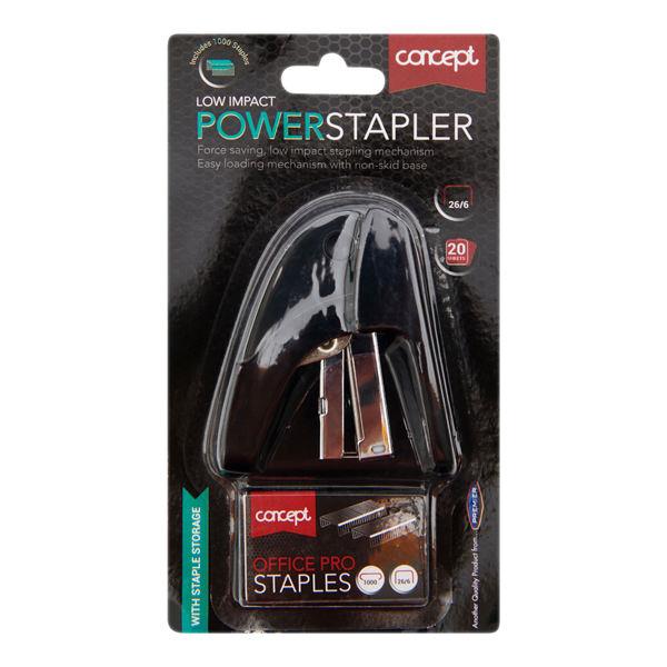Concept 26/6 Power Stapler With 1000 Staples